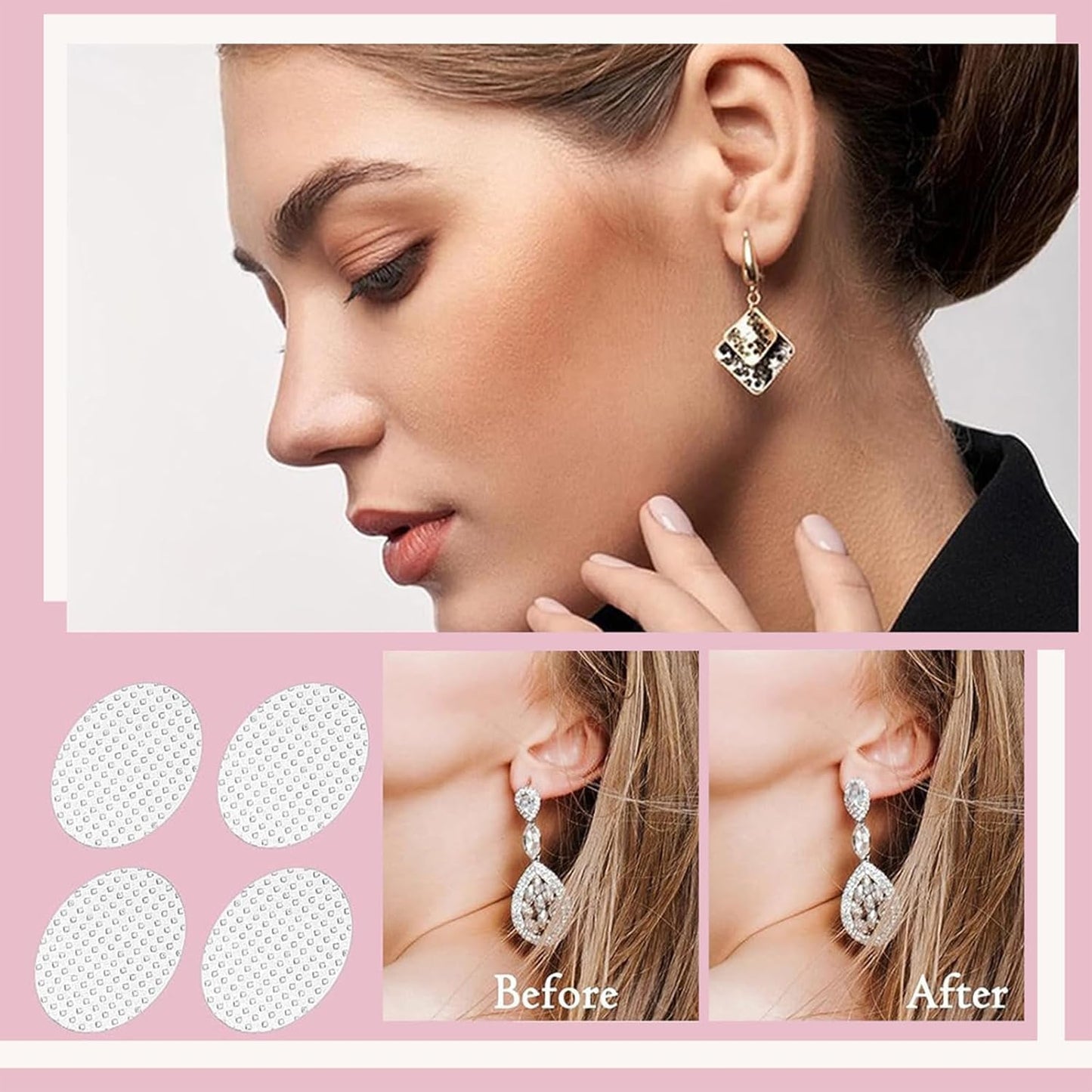 Premium Earlobe Support Patches (100 PCS)