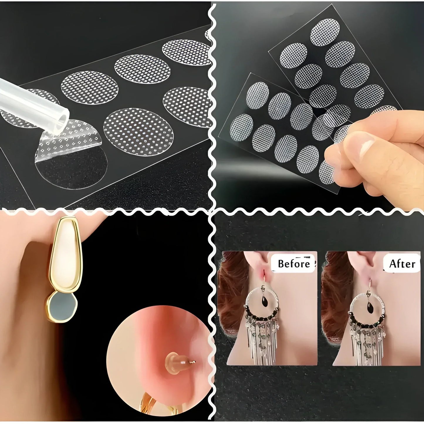 Premium Earlobe Support Patches (100 PCS)